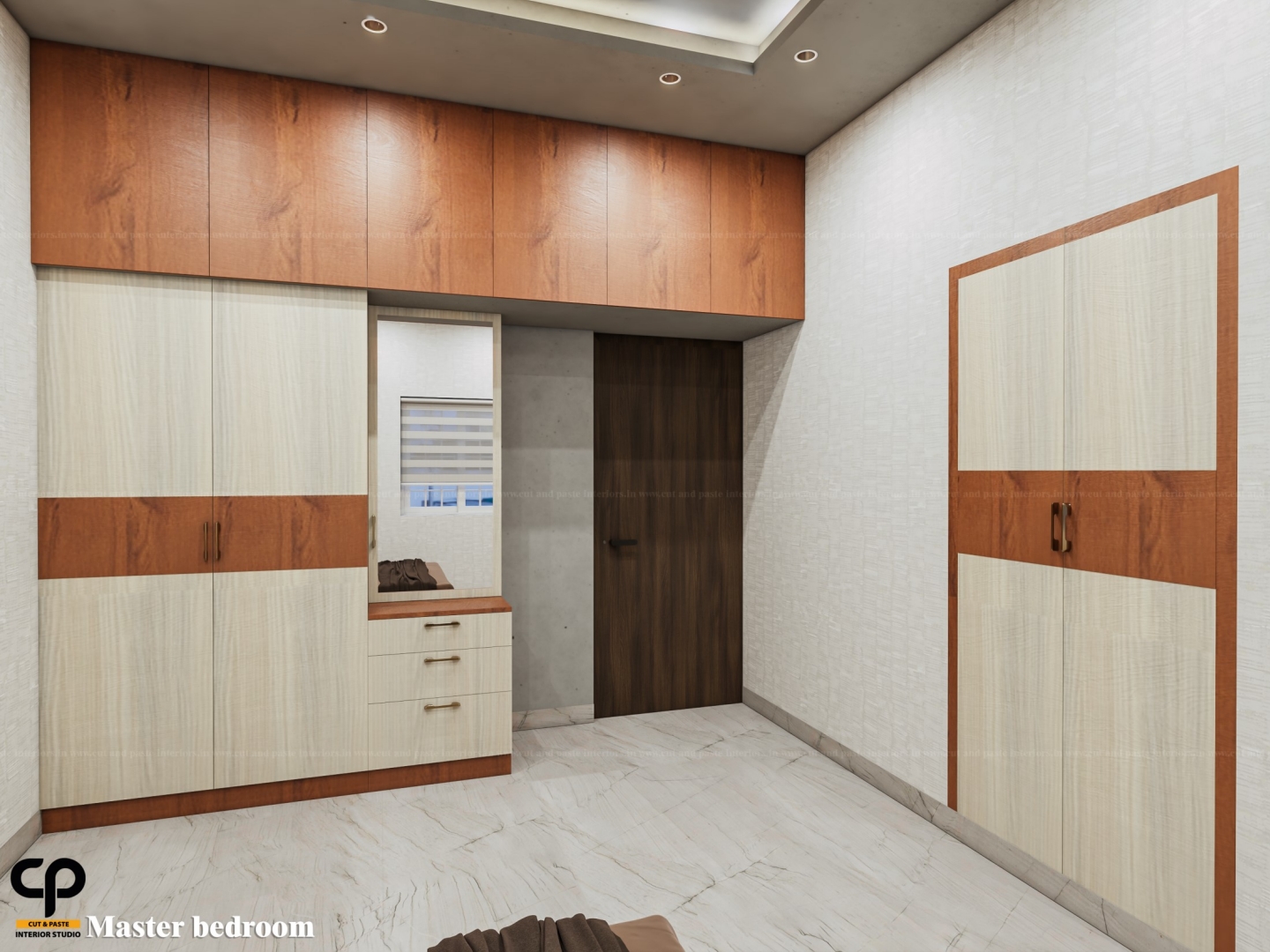 Modern executive consultation suite with bespoke display and workstation layout