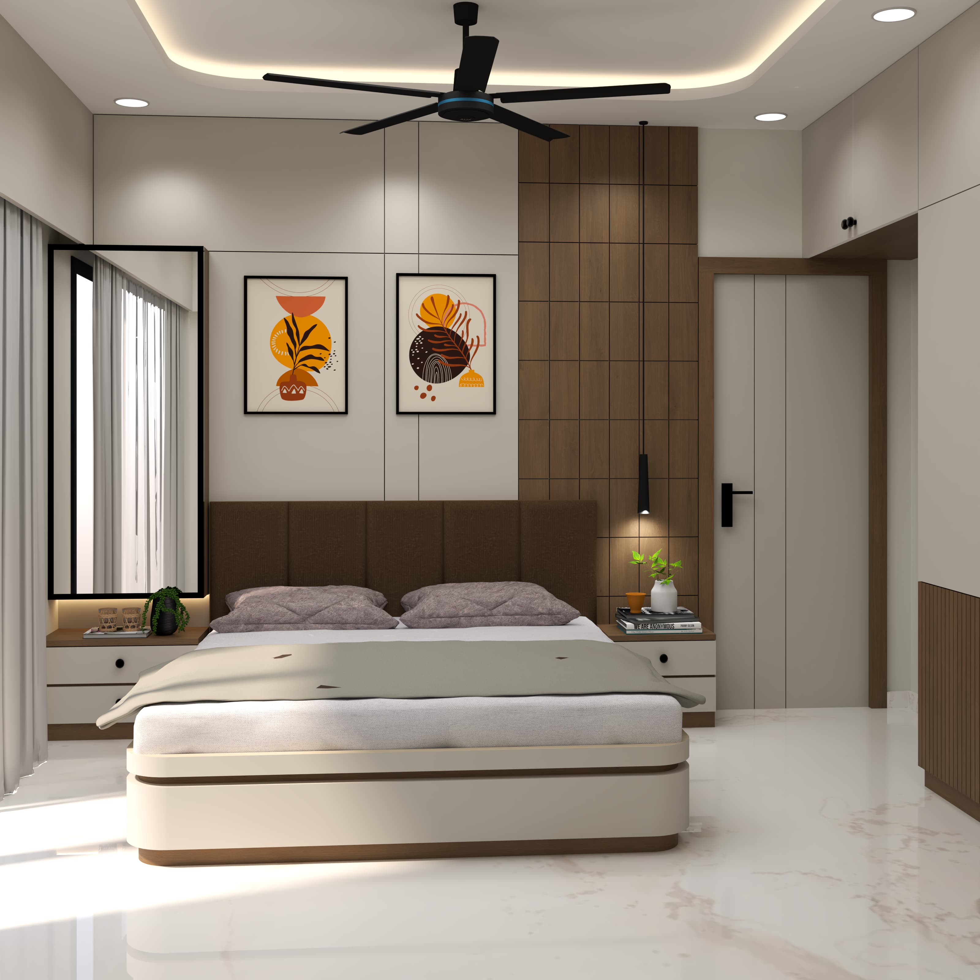 Modern bedroom suite interior design